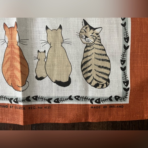 NWOTs Ulster Weavers CATS IN WAITING Irish Linen 1998 Cat Calendar No. 4135 - Picture 9 of 13